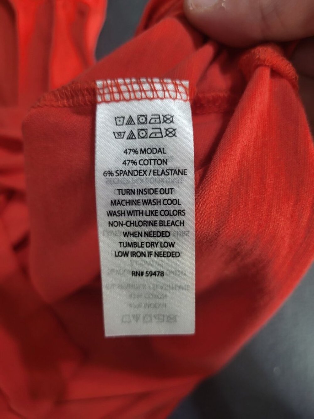 Rachel Roy V Neck Tank Top Coral Orange Casual Summer SZ XL Gathered Shoulder - Picture 7 of 7